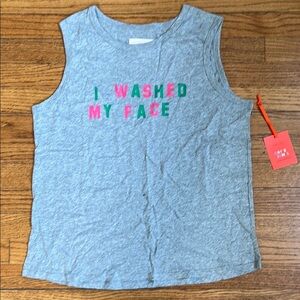ban.do Gray Tank Top with Colorful‎ Text, Size Large